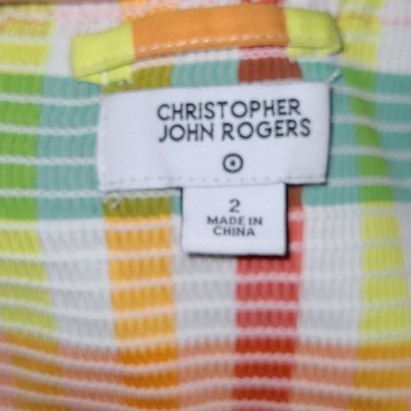 NWT  Christopher John Plaid Rogers Button Front MIdi Dress 2 - Picture 5 of 10